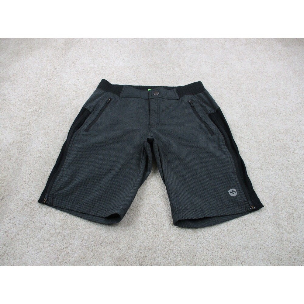 Elevenpine Cycling Shorts Mens Medium M Black Uprising Zip Up Side Biking